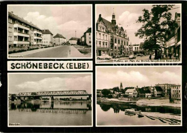 Schoenebeck Elbe Krausestrasse Rathaus Elbbrücke Teilans
