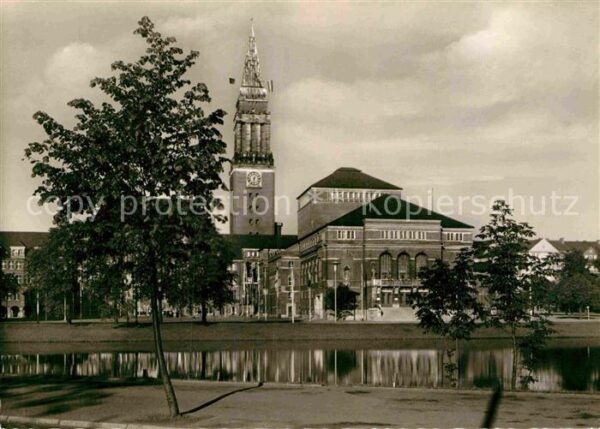Kiel Rathaus und Stadttheater