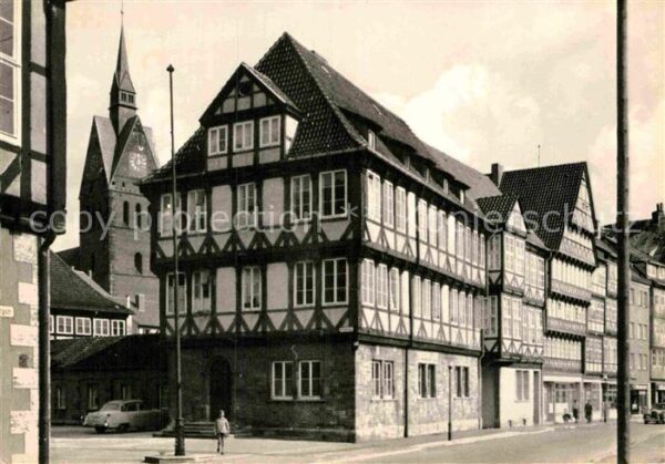 Hannover Burgstrasse mit Turm der Marktkirche
