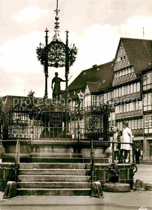 Hannover Holzmarkt mit Oskar Winter Brunnen