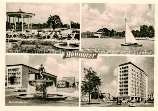 Hannover Maschseepartien Leibnitzufer Brunnen Ae
