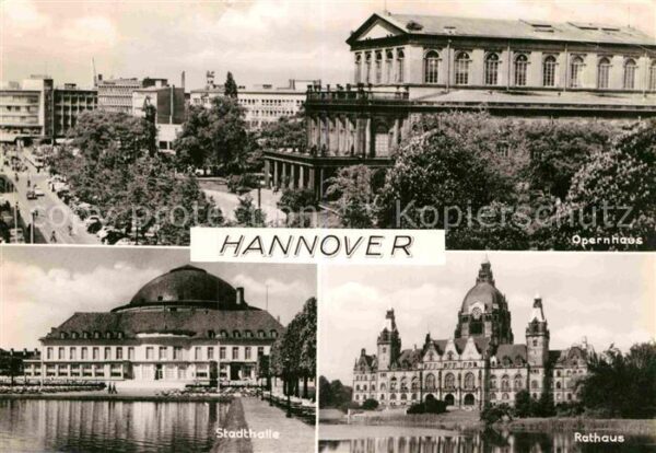 Hannover Opernhaus Stadthalle Rathaus