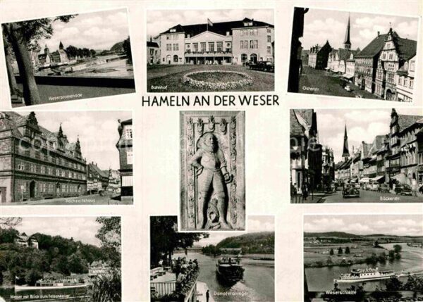 Hameln Weser Promenade Bahnhof Osterstr Hochzeitshau