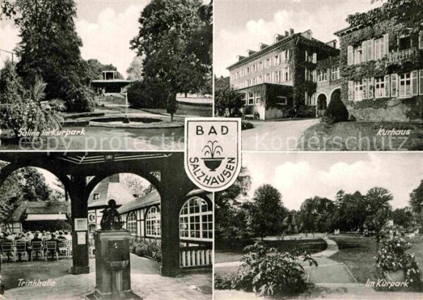 Bad Salzhausen Saline im Kurpark Kurhaus Trinkhalle