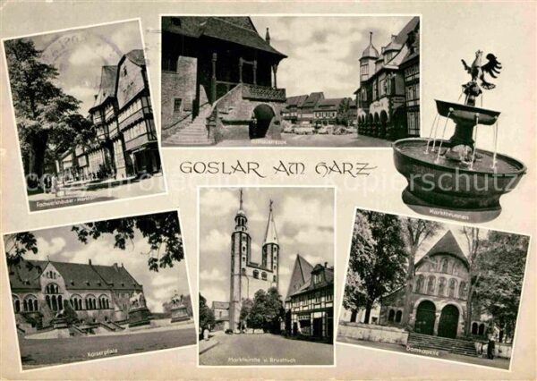 Goslar Fachwerkhäuser Kaiserpfalz Rathaustrepp