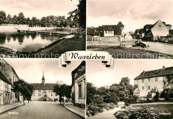Wanzleben Badeanstalt Rossstrasse Rathaus Volkspa