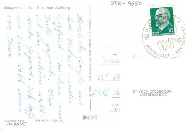 Klingenthal Vogtland Blick zum Aschberg – Bild 2