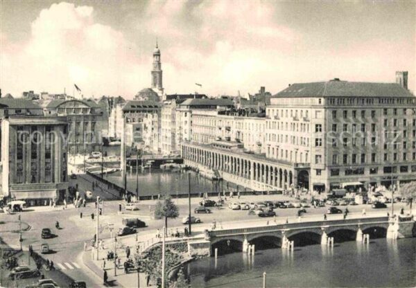 Hamburg Reesendammbrücke und Alterarkaden