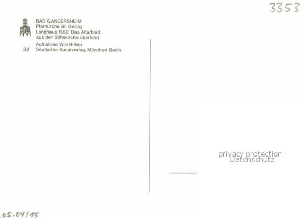 Bad Gandersheim Pfarrkirche St Georg Langhaus – Bild 2