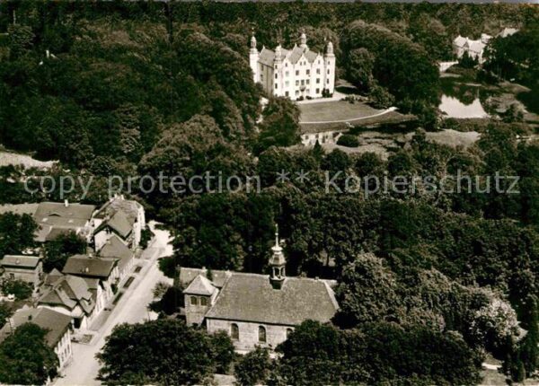 Ahrensburg Schloss und Kirche Fliegeraufnahme