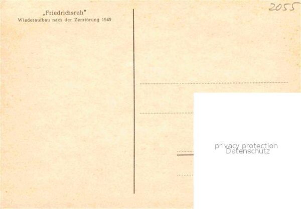 Friedrichsruh Hamburg Wiederaufbau nach 1945 – Bild 2