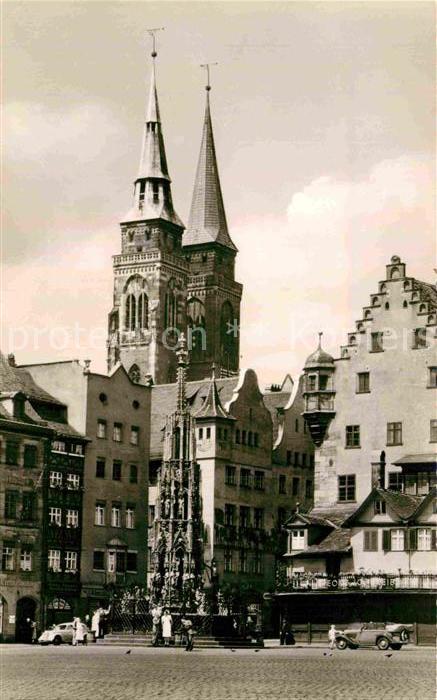 Nuernberg Schöner Brunnen St. Sebald