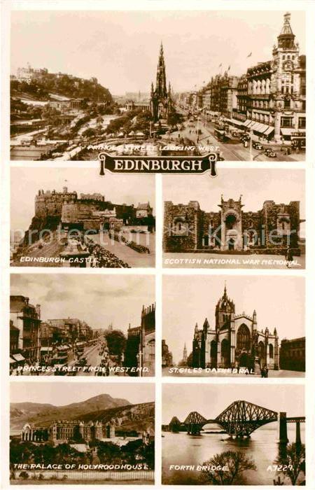 Edinburgh Scotland Princes Street Palace of Holyrood House