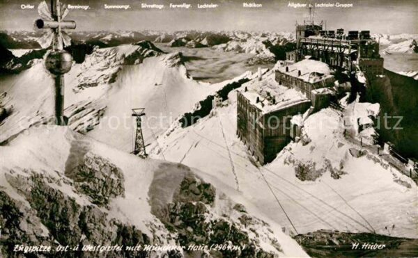 Zugspitze Ost- und Westgipfel Münchner Haus Foto-