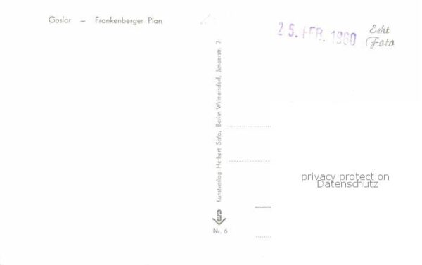 Goslar Frankenberger Plan – Bild 2
