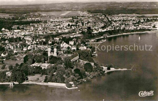 Friedrichshafen Bodensee Fliegeraufnahme Schlosskirche
