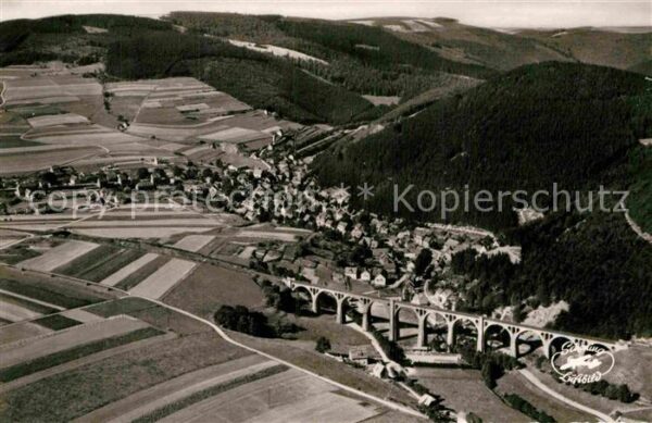 Willingen Sauerland Fliegeraufnahme Viadukt