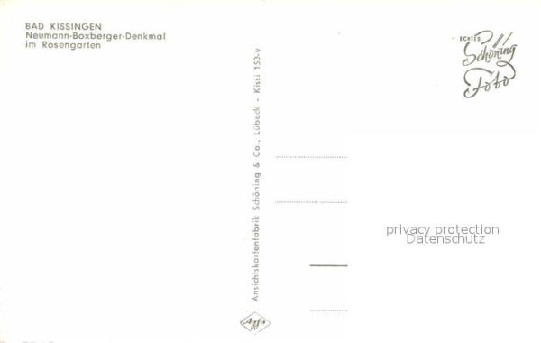 Bad Kissingen Neumann-Boxberger-Denkmal Rosengarten – Bild 2