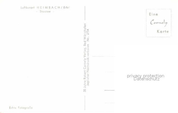 Heimbach Eifel Stausee Fliegeraufnahme – Bild 2