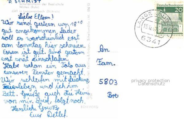 Langenaubach Schullandheim Realschule Witten – Bild 2