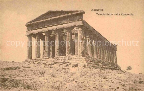 Girgenti Agrigento Tempio della Concordia