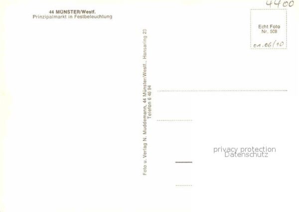 Muenster Westfalen Prinzipalmarkt Festbeleuchtung – Bild 2
