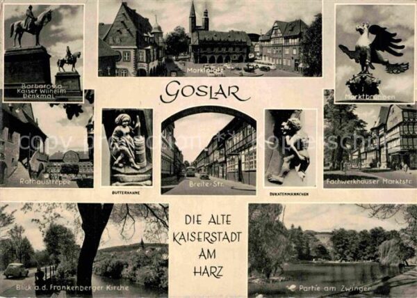 Goslar Marktplatz Breitestrasse Fachwerkhäuser