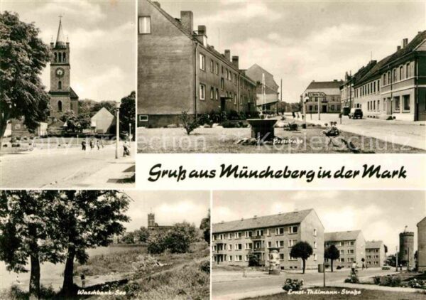Muencheberg Poststrasse Ernst-Thälmann-Strasse Wasc