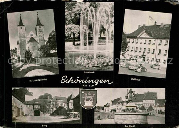 Schoeningen St. Lorenzkirche Rathaus Stadtpark Burg