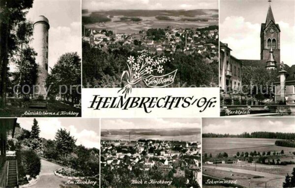 Helmbrechts Oberfranken Schwimmbad Marktplatz Aussichtsturm Kir