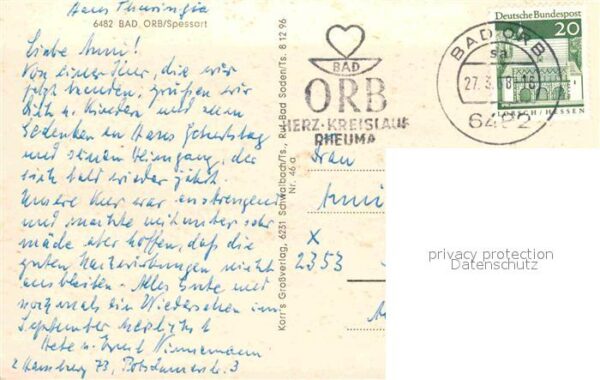 Bad Orb Hotel weisses Ross Dr.-Scherf-Denkmal S – Bild 2