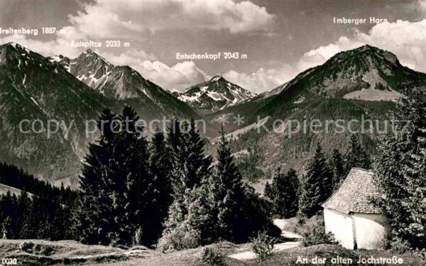 Oberjoch Jochstrasse Breitenberg Rotspitze Entsc