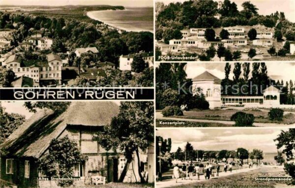 Goehren Ruegen FDGB-Urlauberdorf Konzertplatz Strohdac