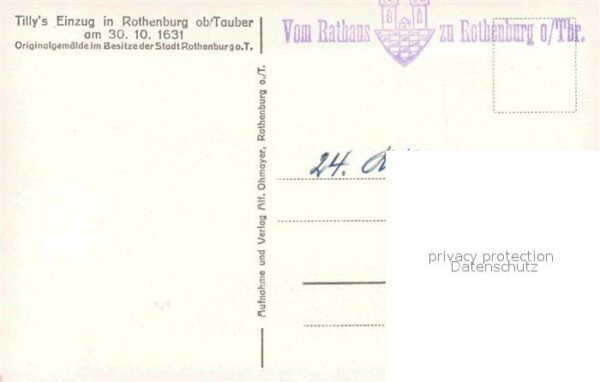 Rothenburg Tauber Tilly's Einzug 30.10.1631 – Bild 2