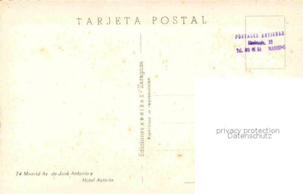 Madrid Spain Avenida de Jose Antonio Hotel Astoria – Bild 2