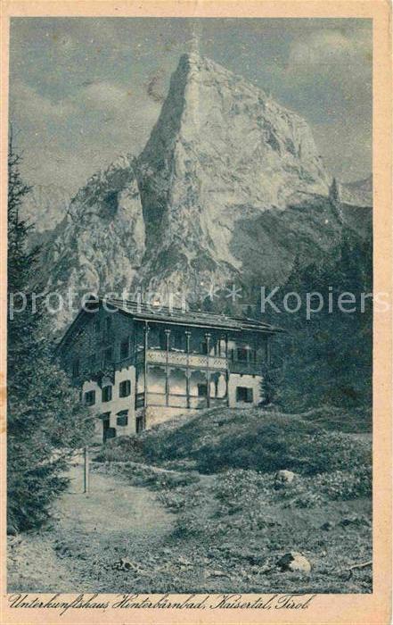 Kaisertal Unterkunftshaus Hinterbärenbadhütte