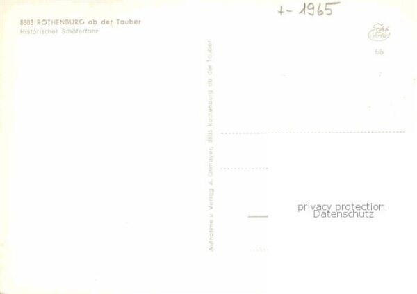 Rothenburg Tauber Historischer Schäfertanz – Bild 2