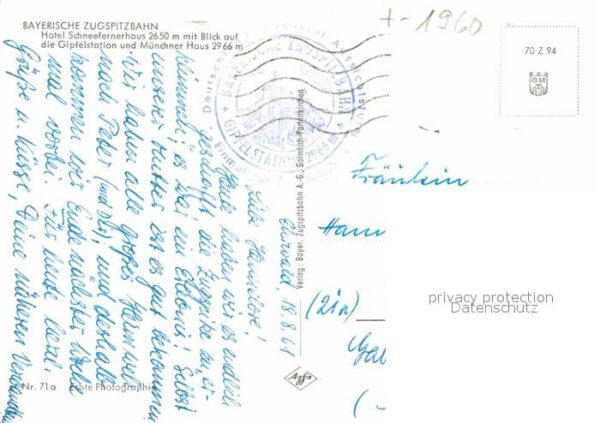 Garmisch-Partenkirchen Bayerische Zugspitzbahn Hotel Schneefer – Bild 2