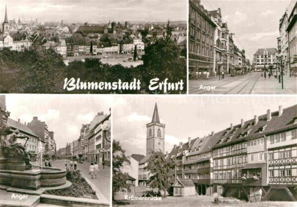 Erfurt Anger Krämerbrücke
