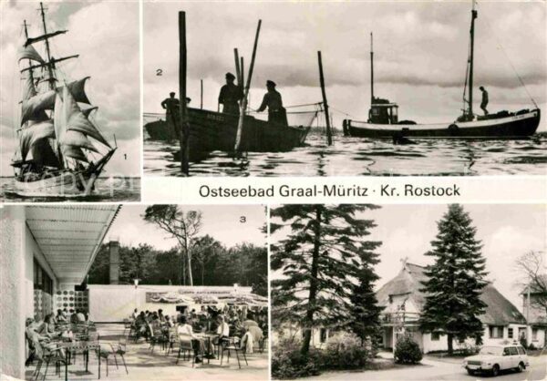 Graal-Mueritz Ostseebad Segelschulschiff Wilhelm Pieck Am Bodde