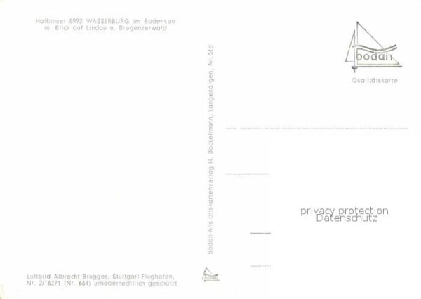 Wasserburg Bodensee Lindau Bregenzerwald Fliegeraufnahme – Bild 2