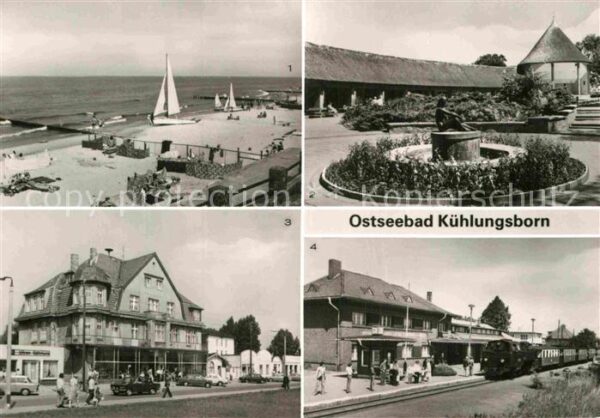 Kuehlungsborn Ostseebad Maxim-Gorki-Strasse Molli Bahnhof Konze