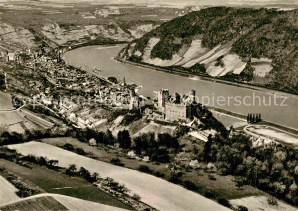 Oberwesel Rhein Ruine Schönberg Fliegeraufnahme