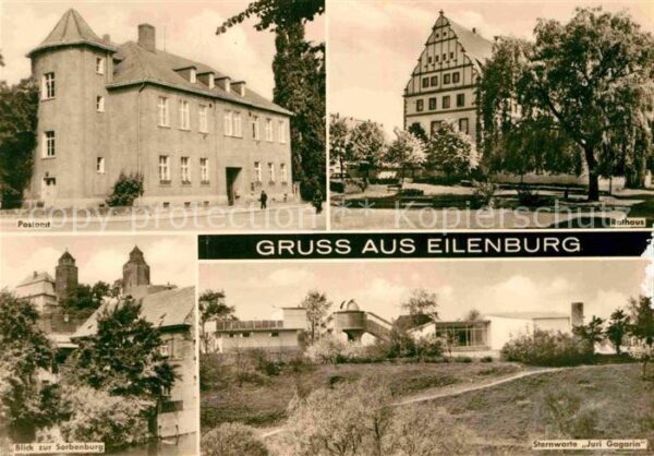 Eilenburg Postamt Rathaus Sorbenburg Sternwarte J