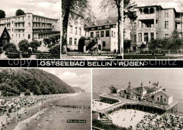 Sellin Ruegen Reisebüre der DDR Kurhaus Frieden Erhol