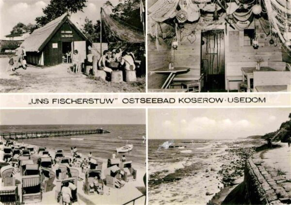 Koserow Ostseebad Usedom Uns Fischerstuw Strand Streckelbergmaue