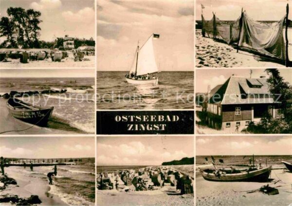 Zingst Ostseebad Segelboot Strand