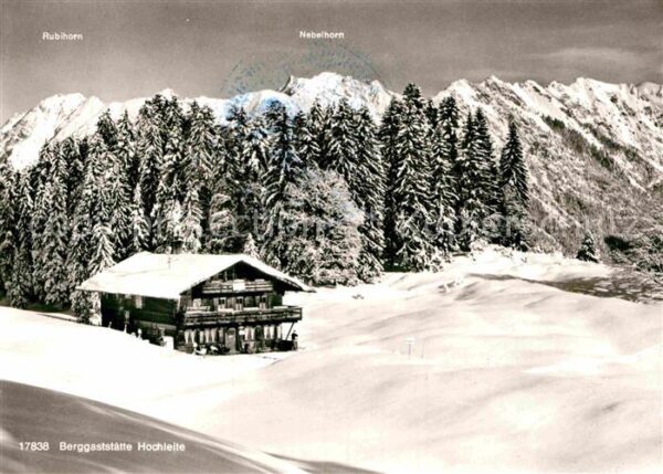Schwand Oberstdorf Berggaststätte Hochleite