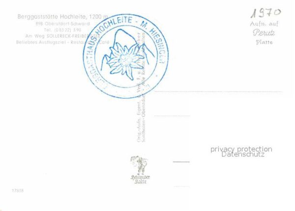 Schwand Oberstdorf Berggaststätte Hochleite – Bild 2