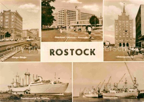 Rostock Lange Strasse Interhotel Warnow Ostseeg